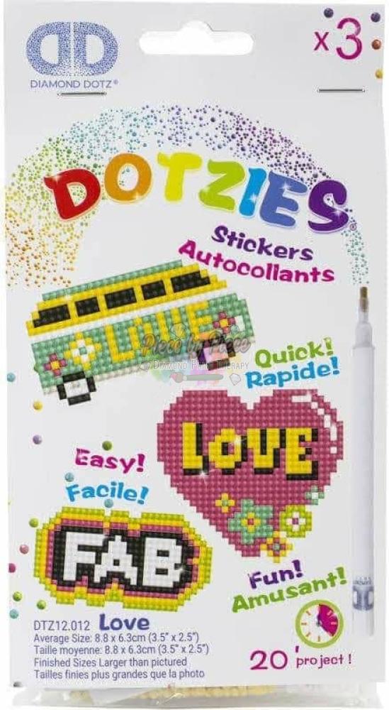 Diamond Dotz Dotzies Diamond Art Sticker Kit -multi Pack Look 3