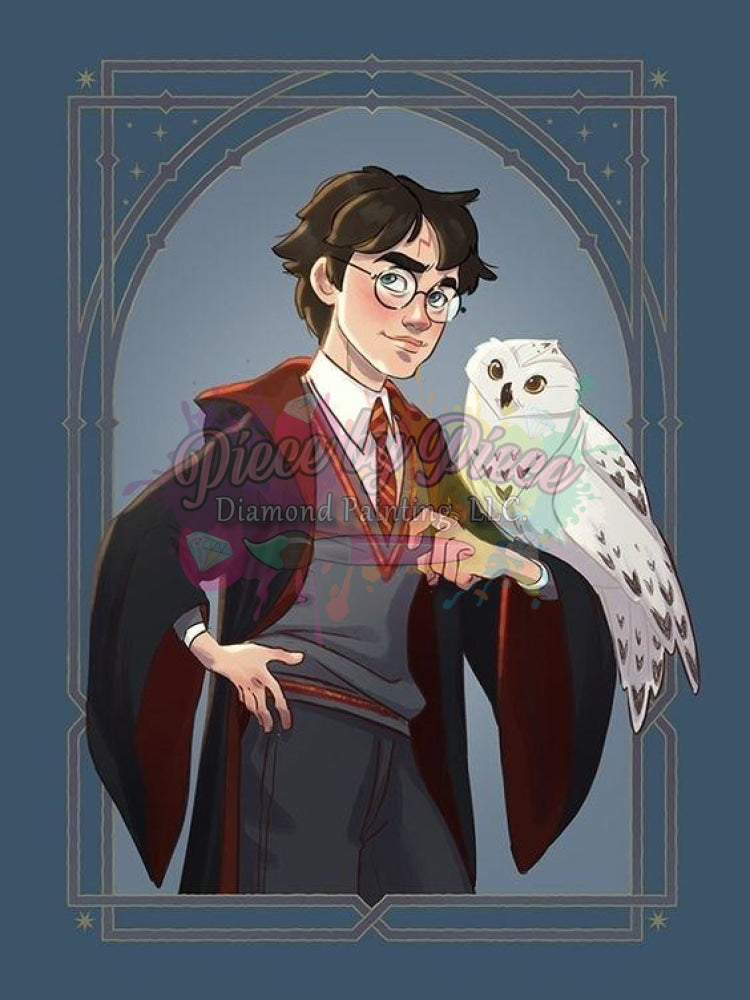 Harry Potter And Companion Hedwig - 5D Diamond Painting