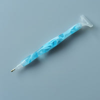 Acrylic Pens W/multi Placers Light Blue