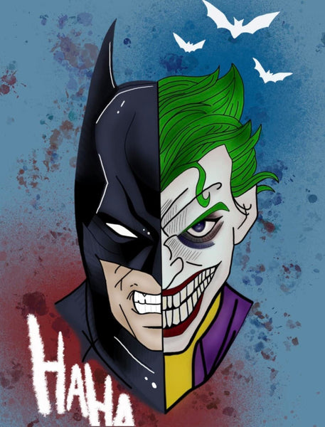 Batman And Joker By Ashley Bonner