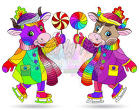 Candy Cows By Natalia Zagory