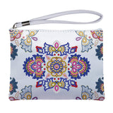 Clutch Purses Mandala White Purse