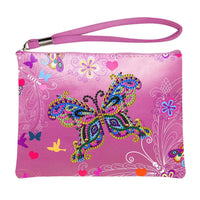 Clutch Purses Pink Butterfly Purse