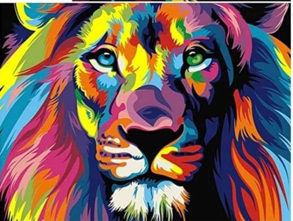 Colorful Lion- Clearance