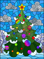 Colourful Christmas Tree By Natalia Zagory