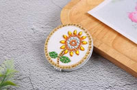 Compact Mirrors Round Flower