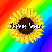 Custom Name Sunflower