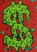 Dripping Money Sign By Vicki Slaunwhite