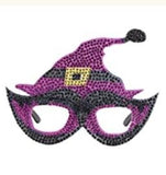 Halloween Prop Glasses Purple Witch Hat