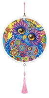 Hanging Diamond Painting Owl Mandala