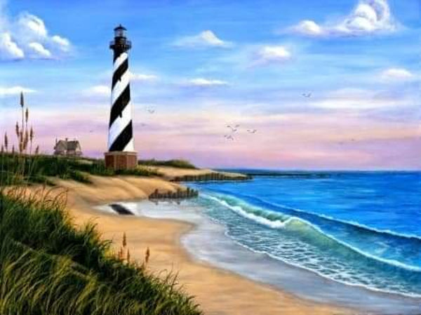 Light House On The Beach