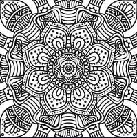 Mandala 4-Diy Coloring Canvas