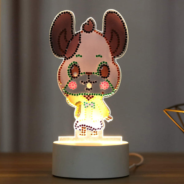 Night Light Lamps Brown Mouse