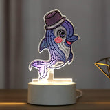 Night Light Lamps Dolphin With Hat