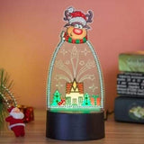 Night Light Lamps Reindeer And House