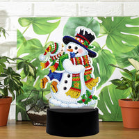 Night Light Lamps Snowman And Child