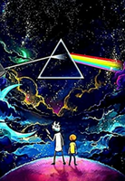 Rick & Morty Pink Floyd