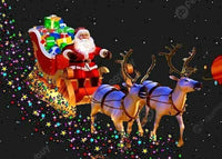 Santa Sleigh-Crystal Rts