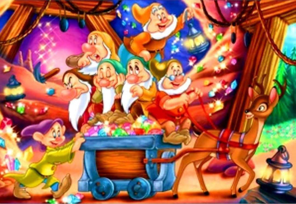 Seven Dwarfs Christmas-Crystal Rts