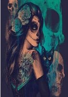 Skull Girls Girl With Cat