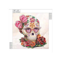 Special Crystal Drill 30X30 Lady Skull