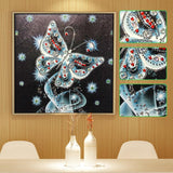 Special Crystal Drill 30X30 Sparkling Butterfly