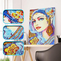 Special Crystal Drill 30X40 Blue Eyed Lady