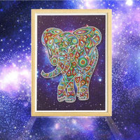 Special Crystal Drill 30X40 Galaxy Elephant