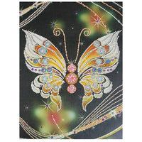 Special Crystal Drill 30X40 Yellow Butterfly