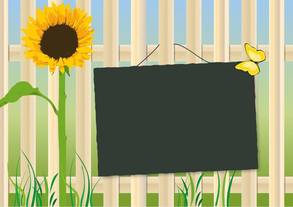 Sunflower With Sign (Customizable)