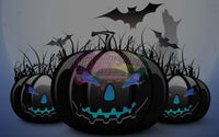 Black Pumpkin Jack-O-Lanterns