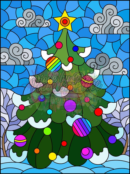 Colourful Christmas Tree By Natalia Zagory