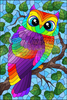 Colourful Owl By Natalia Zagory