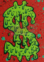 Dripping Money Sign By Vicki Slaunwhite