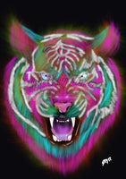 Fierce Tiger By Skyz Artwork