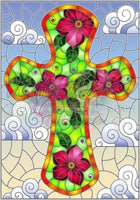 Floral Cross By: Natalia Zagory