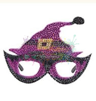 Halloween Prop Glasses Purple Witch Hat