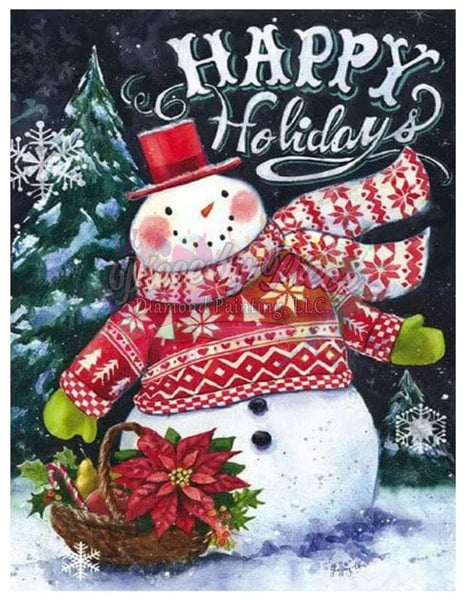 Happy Holiday Snowman