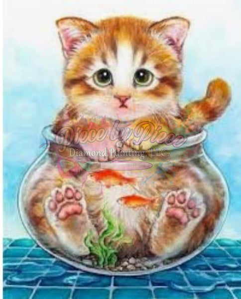 Kitty In A Fish Bowl