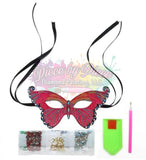 Masquerade Mask Kits Pink Butterfly Mask