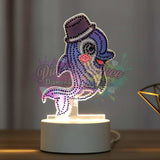 Night Light Lamps Dolphin With Hat