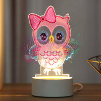 Night Light Lamps Pink Owl
