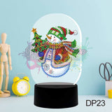 Night Light Lamps Snowman With Christmas Tree