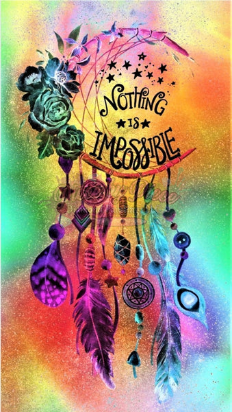 Nothing Is Impossible Dream Catcher -Crystal Rts