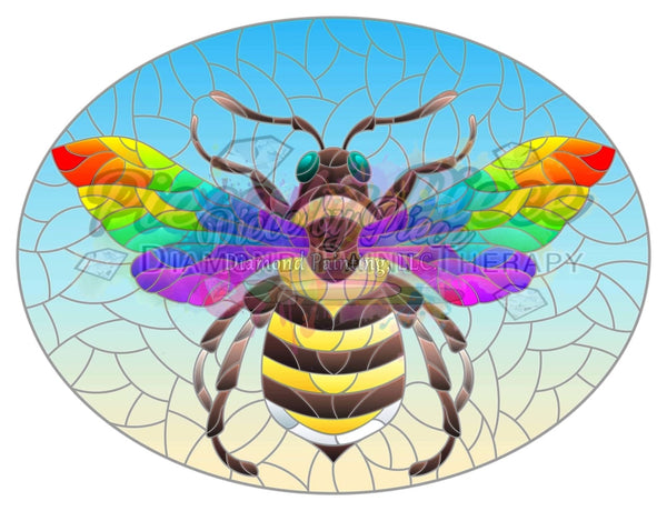 Rainbow Bee By Natalia Zagory