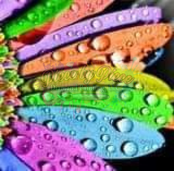 Rainbow Daisy Dew Drops-Crystal Rts
