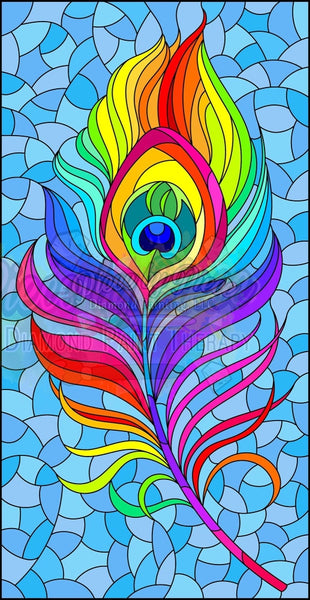 Rainbow Peacock Feather By: Natalia Zagory