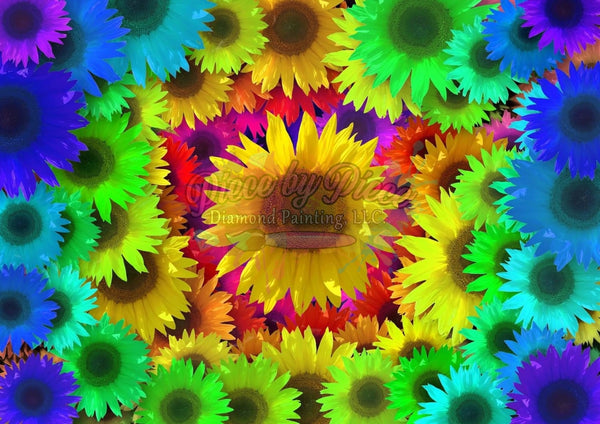 Rainbow Sunflowers Rts