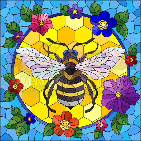 Queen Bee Stained Glass By: Natalia Zagory