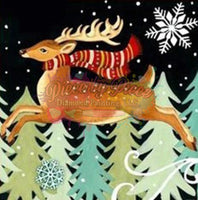 Reindeer And Pine Trees-Dpt